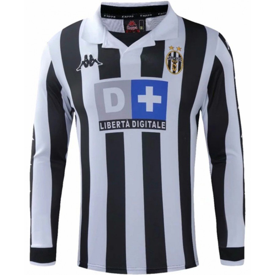Camisa I Juventus 1999 2000 Retro Kappa manga comprida